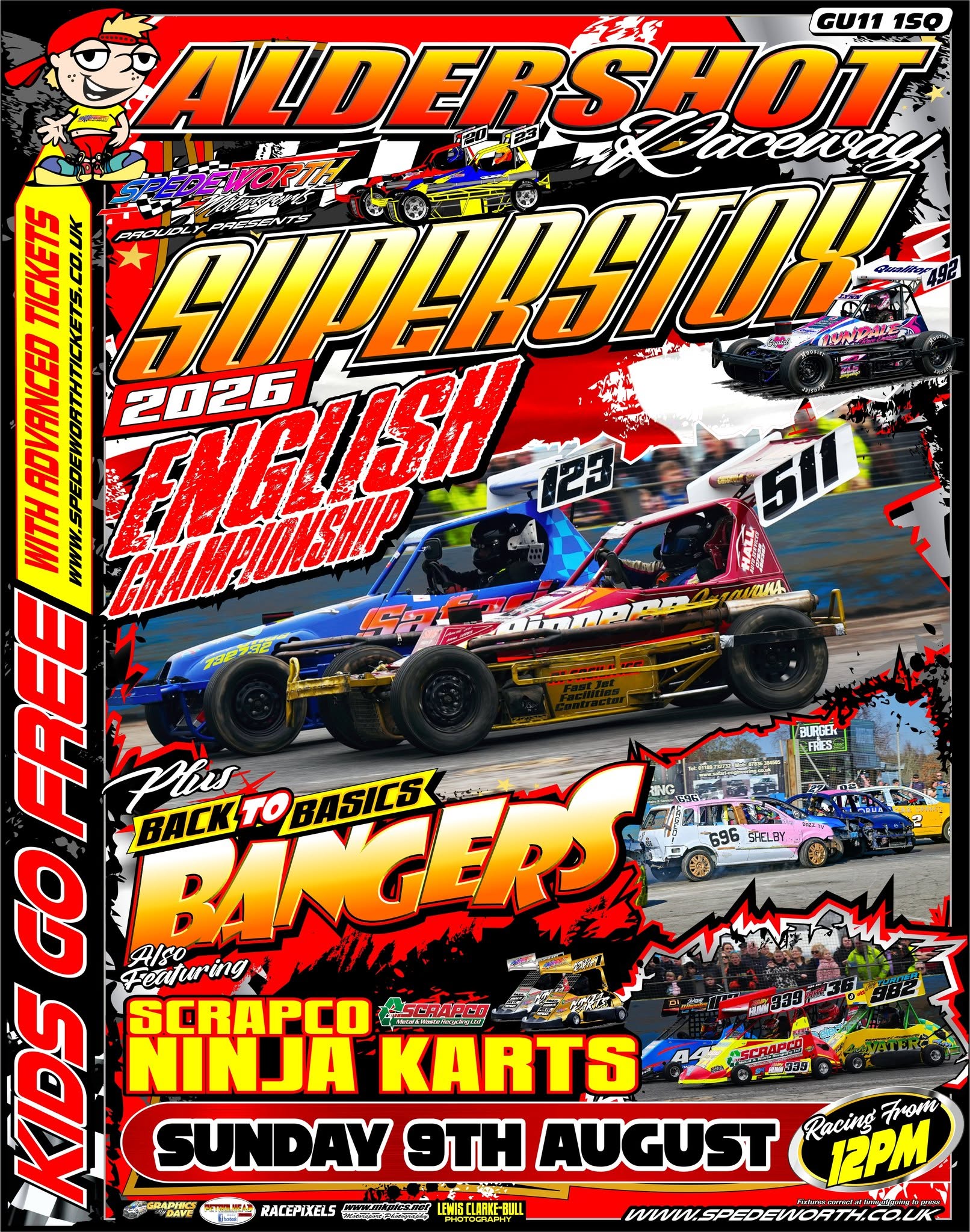 Aldershot 9th August 2026 Superstox English Champ B2B Bangers